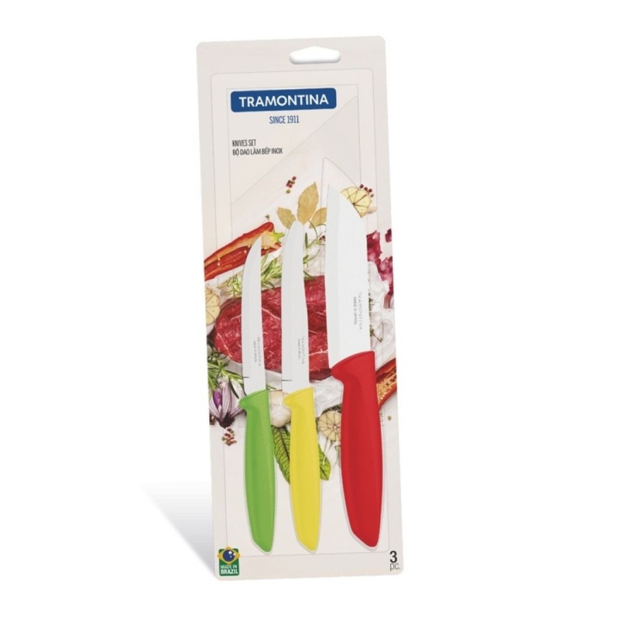 Tramontina - 3Pcs Knives Set Plenus
